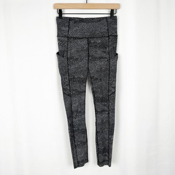 Lululemon Fast & Free 7/8 Tight II Leggings High Waisted Nulux 25"  Meisai Print - Picture 6 of 10
